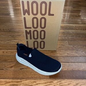 Woolloomooloo Woven Merino Wool Slip On Sneakers Navy Men’s Size 11 or EU 44